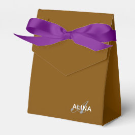 Caja Para Regalos Crea tu propio color de monograma personalizado