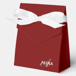 Caja Para Regalos Crea tu propio color de monograma personalizado