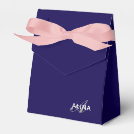 Caja Para Regalos Crea tu propio color de monograma personalizado