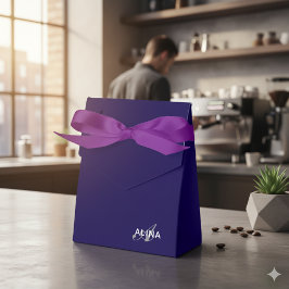 Caja Para Regalos Crea tu propio color de monograma personalizado