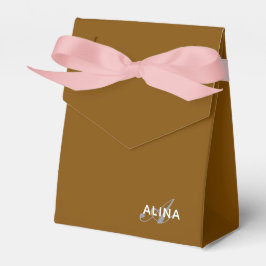 Caja Para Regalos Crea tu propio color de monograma personalizado