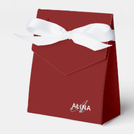 Caja Para Regalos Crea tu propio color de monograma personalizado