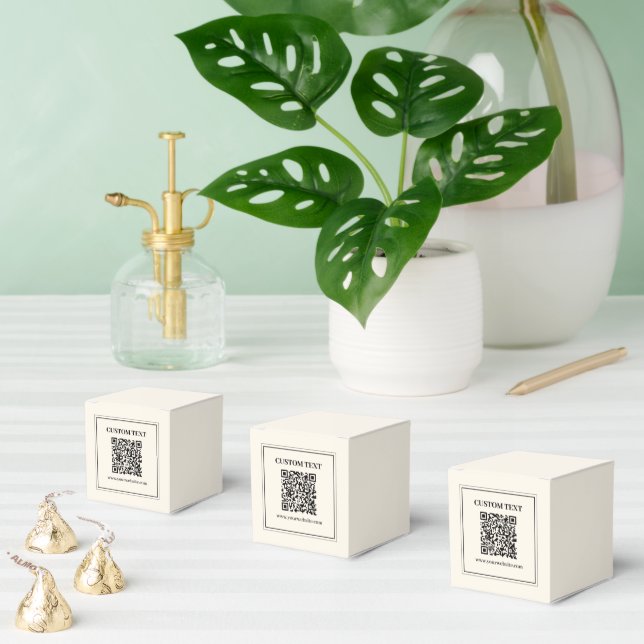 Caja Para Regalos Crea un código QR escaneable | Blanco y negro (Múltiple)