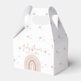 Caja Para Regalos Cream Pastel simple Baby Shower Minimalista