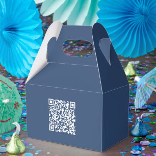 Caja Para Regalos Crear un código QR escaneable Azul marino desvan