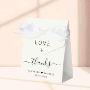 Caja Para Regalos Crema de amor y agradecimiento para boda
