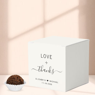 Caja Para Regalos Crema de amor y agradecimiento para boda