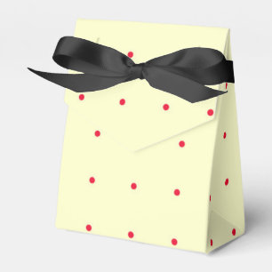 Caja Para Regalos Crema de bolsitas de regalo con puntos rojos y cin