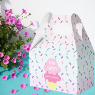 Caja Para Regalos Crema de hielo 2º cumpleaños