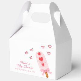 Caja Para Regalos Crema De Hielo De Corazón Rosa Preparada Para Saca
