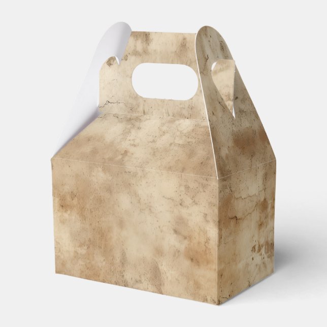 Caja Para Regalos Crema Rustica del Suroeste (Reverso)