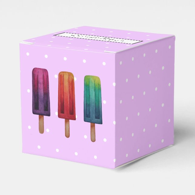 Caja Para Regalos Cremas de hielo acuáticas cúrcules popsicas (Costado Anverso)