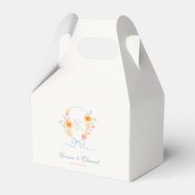 Crest Floral Monograma Boda de Primavera
