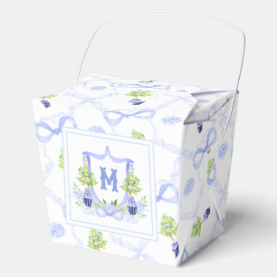 Caja Para Regalos Crestá Monograma de Limonero en Acuarela