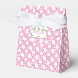 Caja Para Regalos Crestá Monograma Preppy Palm Beach