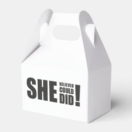 Caja Para Regalos ¡Creyó Que Podía, Lo Hizo!