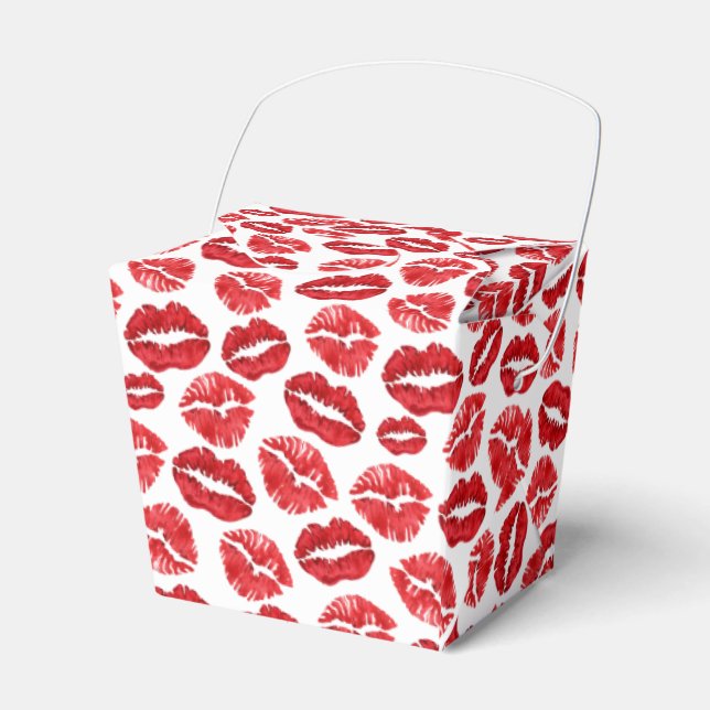 Caja Para Regalos Crimson Kisses | Valentine (Front Side)