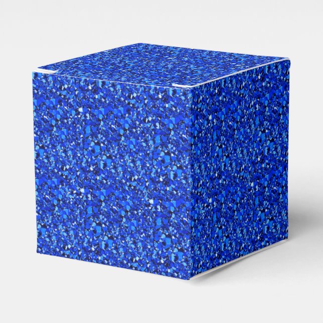 Caja Para Regalos Cristal druso azul zafiro (Costado Anverso)