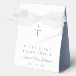 Caja Para Regalos Cruz religiosa azul polvoriento niño primera comun