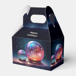 Caja Para Regalos Crystal Snowballs Christmas Holiday Gift Box