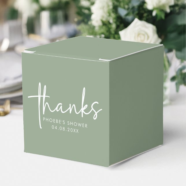 Caja Para Regalos Cuadrado de Despedida de Soltera con Letra Minimal (Subido por el creador)