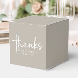Caja Para Regalos Cuadrado de despedida de soltera con letra minúscu