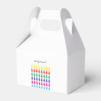 Caja Para Regalos Cuadro de favor Arcoiris de tiempo de fiesta