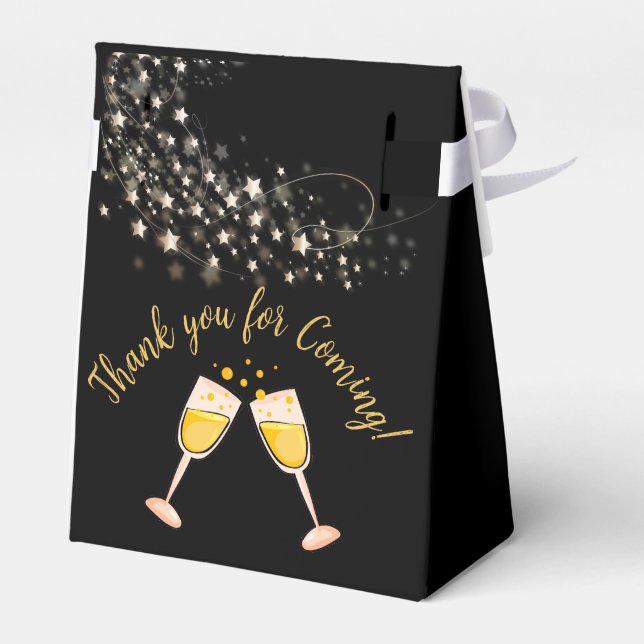 Caja Para Regalos Cuadro de favor de la parte (Reverso)