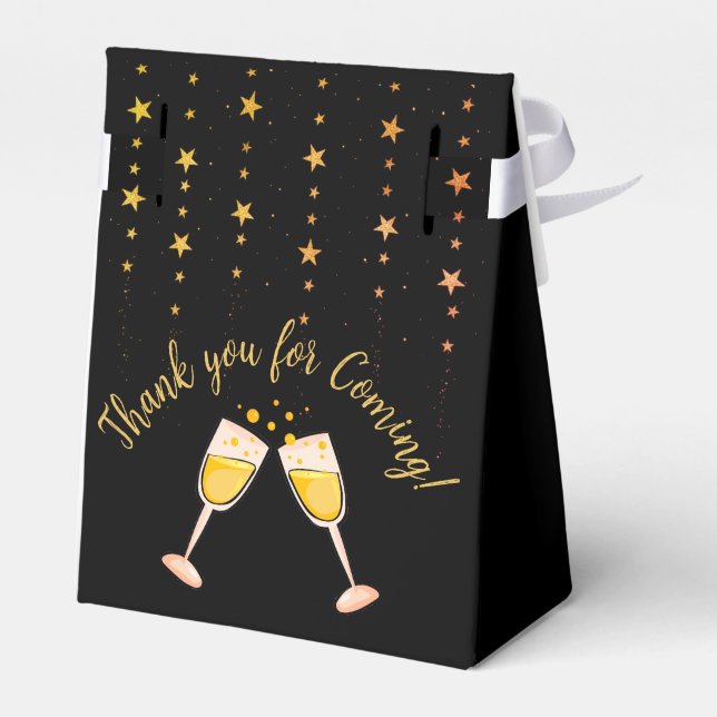 Caja Para Regalos Cuadro de favor de la parte (Reverso)