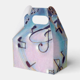 Caja Para Regalos Cuadro de favor de nota de música arco iris