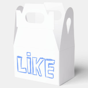 Caja Para Regalos Cuadro de favor de texto "Me gusta"