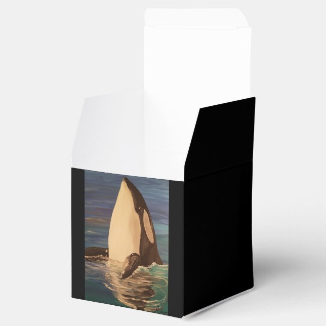 Caja Para Regalos Cuadro de favor Orca (Abierto)