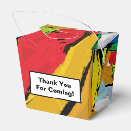 Caja Para Regalos Cuadro de favor Resumen amarillo