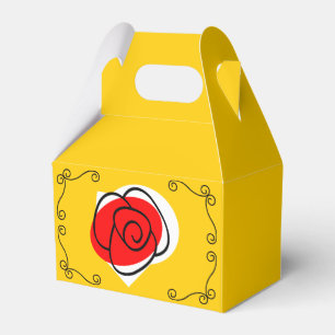 Caja Para Regalos Cuadro de favoritas de las esquinas de Rosa en esp