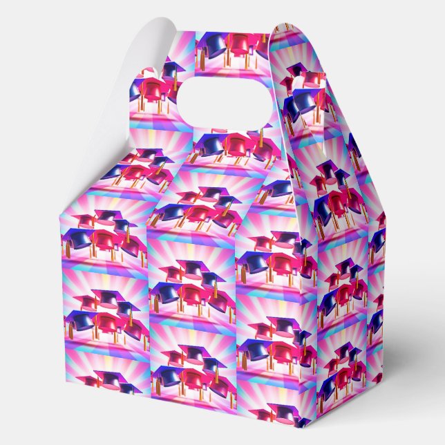 Caja Para Regalos Cuadro de favoritos de Gorras de graduación de Pop (Reverso )