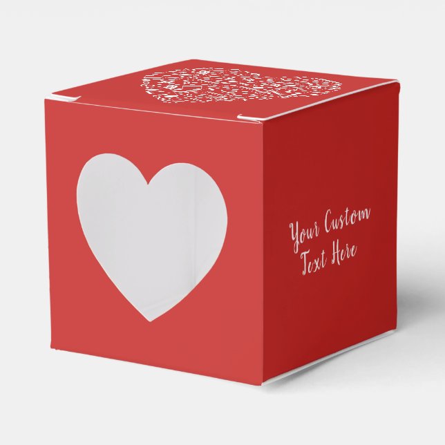 Caja Para Regalos Cuadro de personalizado del corazón musical de tex (Anverso)