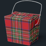 Caja Para Regalos Cuadro rojo verde Tartán Stewart<br><div class="desc">Completa tus necesidades de regalo con esta linda caja de favores con estampado de tartán Stewart para cualquier ocasión especial,  incluyendo cumpleaños,  aniversarios y días festivos</div>