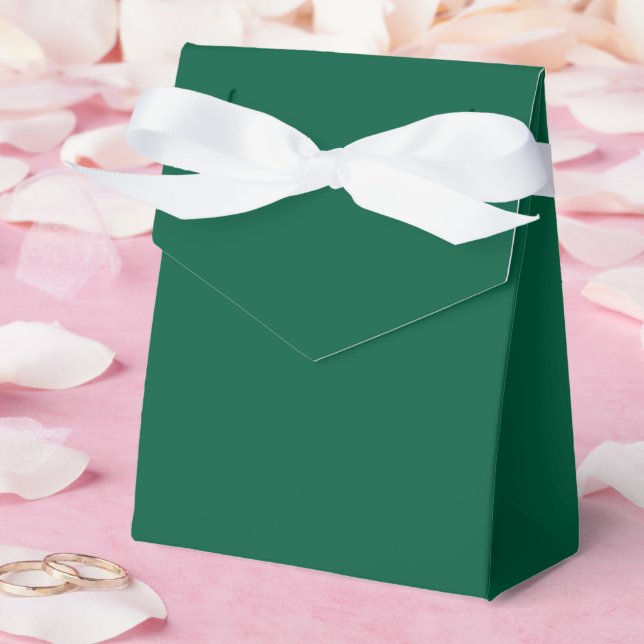 Caja Para Regalos Cuadros de Favor Verde Oscuro (Boda)