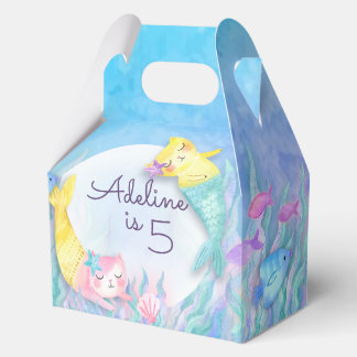 Caja Para Regalos Cuadros Fiestas temáticos de Gato Mermaid (Mercat)