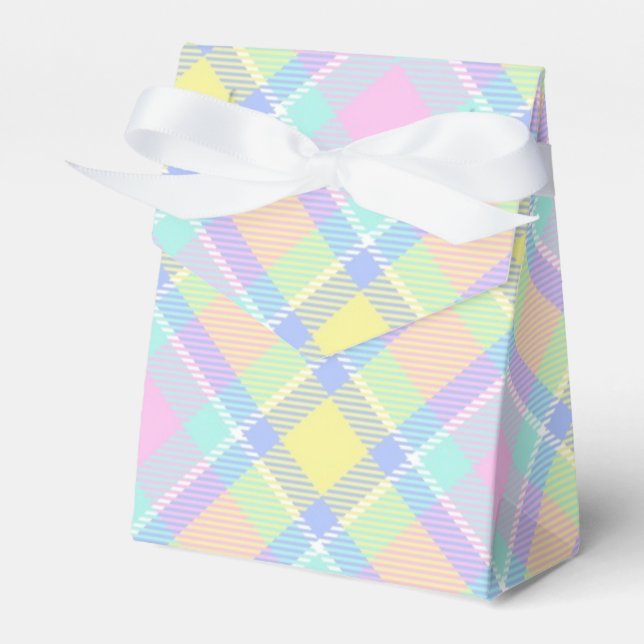 Caja Para Regalos Cuadros pastel (Front Side)