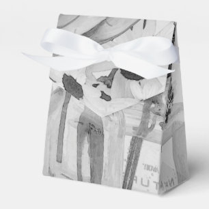 Caja Para Regalos Cuatro Botellas Y Flores Blancas