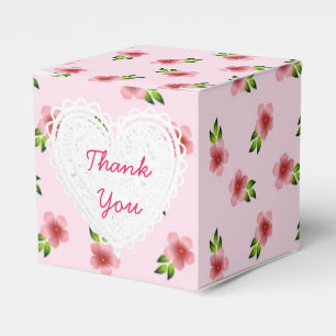 Caja Para Regalos Cubierta de flores rosas