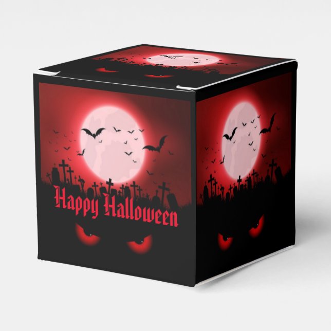 Caja Para Regalos Cubo de Observadores Nocturnos Oscuros (Costado Anverso)