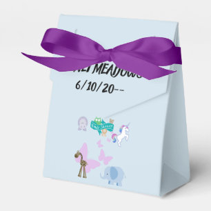 Caja Para Regalos Cuchillos de Baby Shower dulces y mariposas