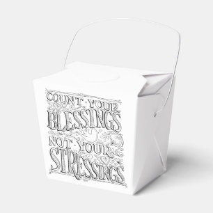 Caja Para Regalos Cuente tus bendiciones, no tus tensiones