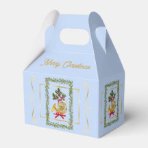 Cuerno Francés Elegante de Navidad Azul Claro