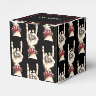 Caja Para Regalos Cuernos negros personalizados hacia arriba