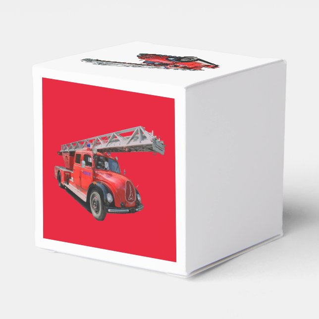 Caja Para Regalos Cuerpo de bomberos (Reverso Costado)