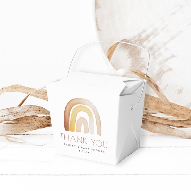 Caja Para Regalos Cuho Boho Rainbow Gracias Baby Shower (Subido por el creador)