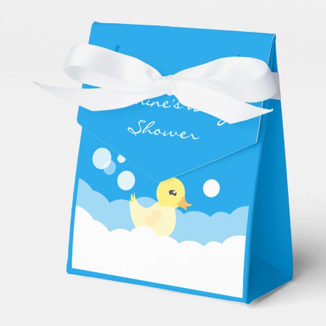 Caja Para Regalos Cuidad Boy Rubber Ducky Baby Shower (Front Side)